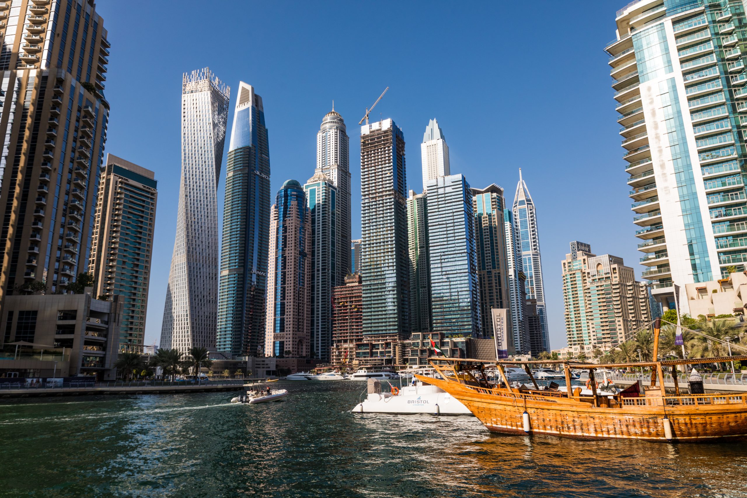 Widok na Dubai Marina